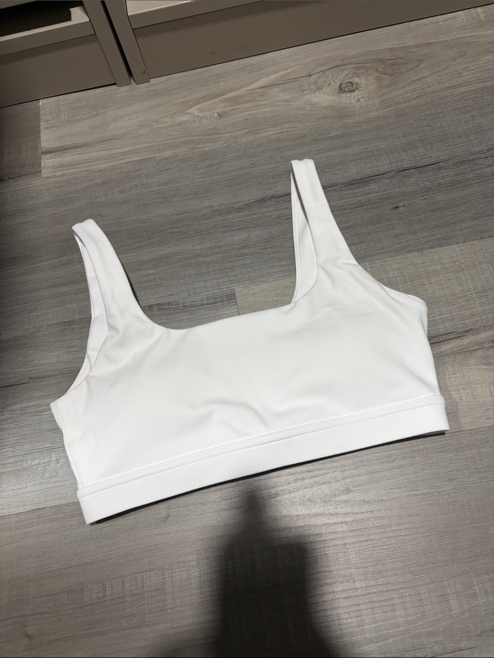 POPFLEX - White Scoop Neck Bra size small